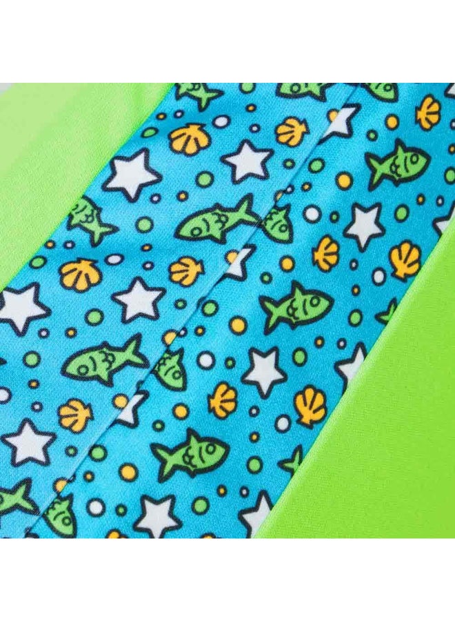 Speedo Speedo Unisex Kids Character Printed Float Suit - Chima Azure Blue/Fluro Green - Premium Aquatic Gloves for Performance, Durability and Everyday Use - Image 5