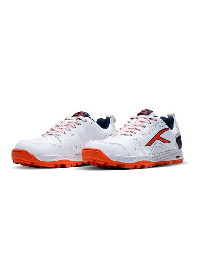 HUNDRED PitchForce Cricket Shoes - White/Orange/Navy - Image 2