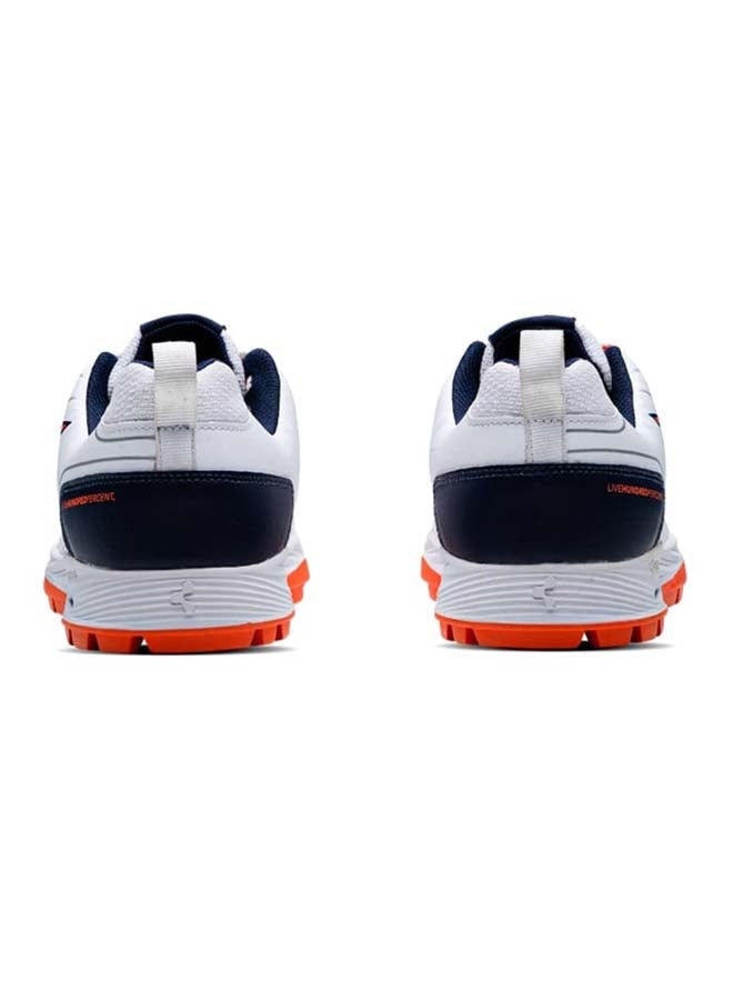 HUNDRED PitchForce Cricket Shoes - White/Orange/Navy - Image 3