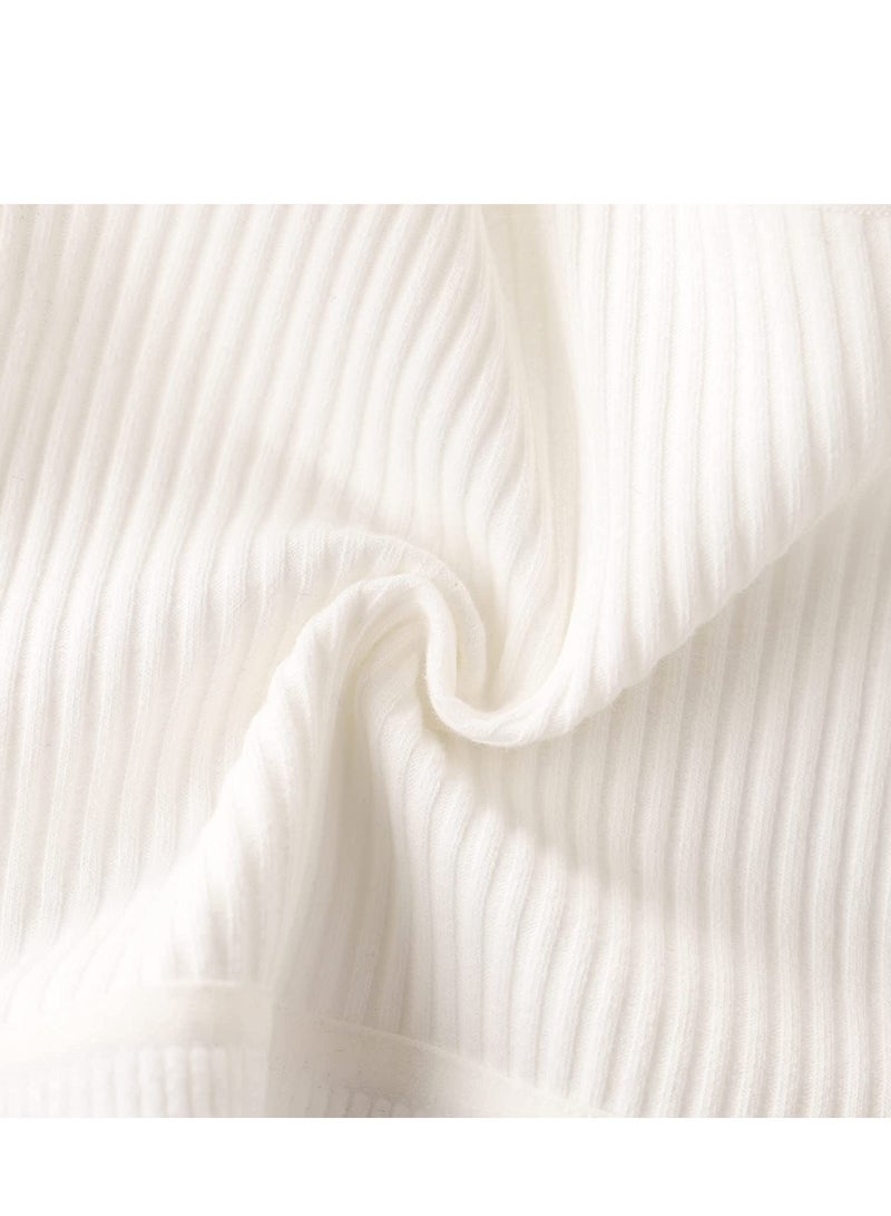 Breathable Cotton Seamless Bralette for Girls, 6PCS Adolescent Underwear Set, Comfortable and Elastic Kids Bra - Image 3