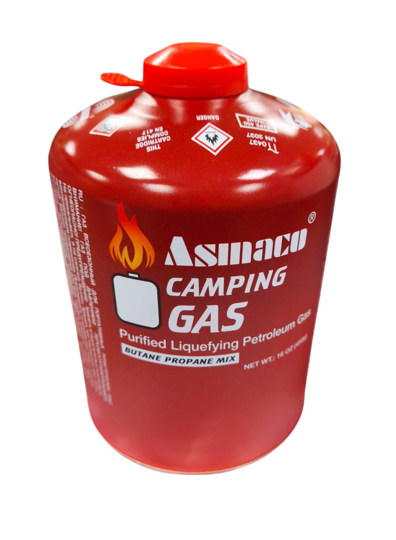 اسماكو 3 قطع غاز بيوتان كبير للتخييم في الهواء الطلق 450 جرام - Image 3