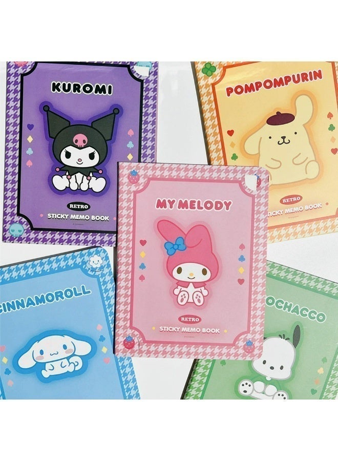 Kuromi Sticky Notes Set, Cute Cartoon Memo Pad, Journaling Bookmarks and Index Tabs for Students, Purple - Image 5