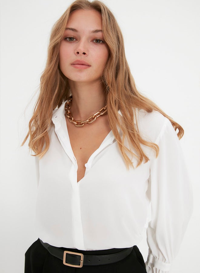 trendyol Shirt - Ecru - Regular fit - Image 4