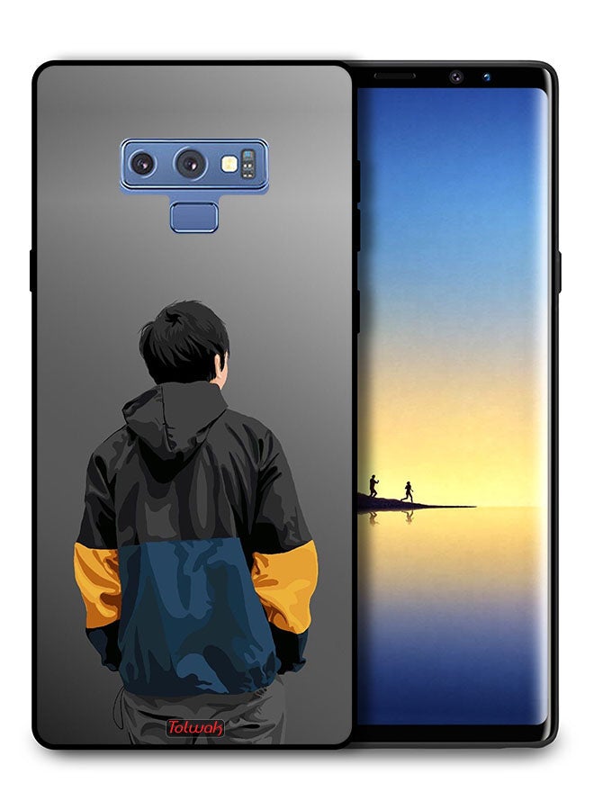 Tolwak Samsung Galaxy Note 9 Protective Case Cover Boy Portrait Art - Image 1