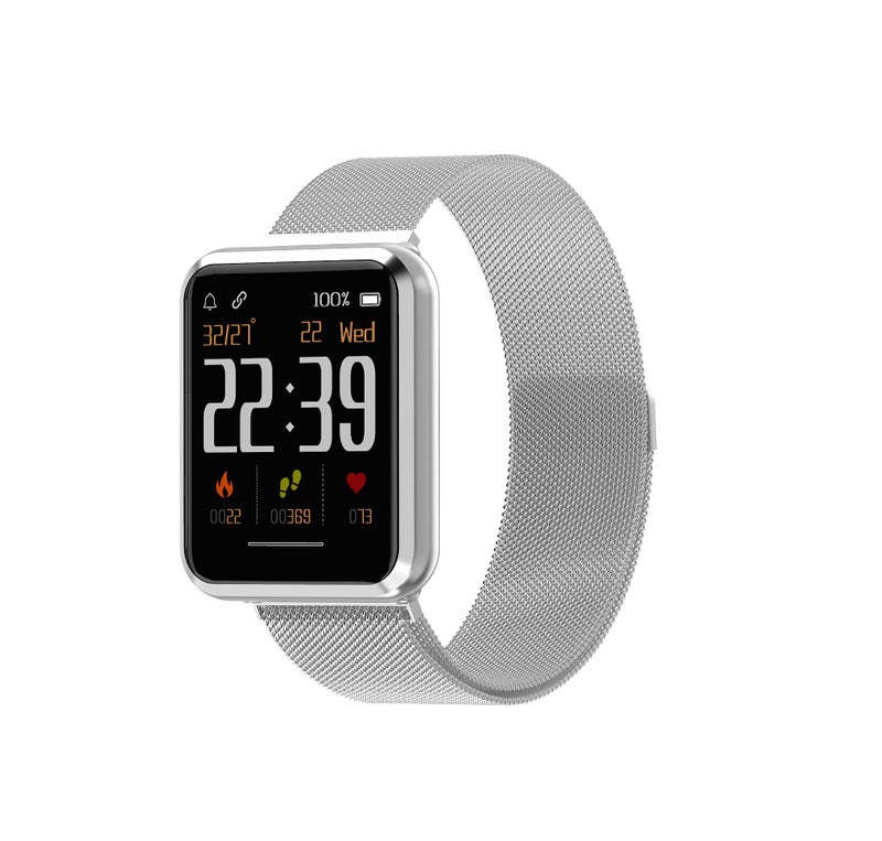 Seago Bean Information Technology Emerge S3 Silver Smartwatch for iOS and Android - Image 1