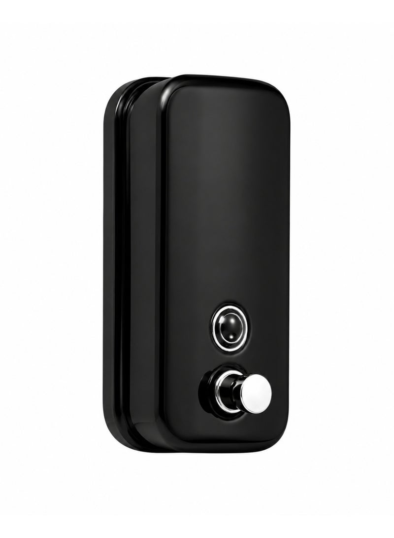Luxury Liquid Soap Dispenser – Made of Stainless Steel (Black, 800ml) - Image 1