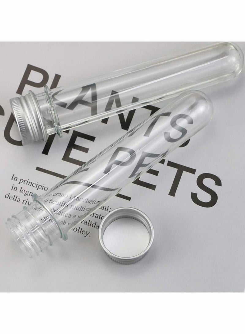 Y&D Clear Plastic Test Tubes, 25 Pcs 31x140mm(40ml) Tubes with Screw Caps  - Image 4