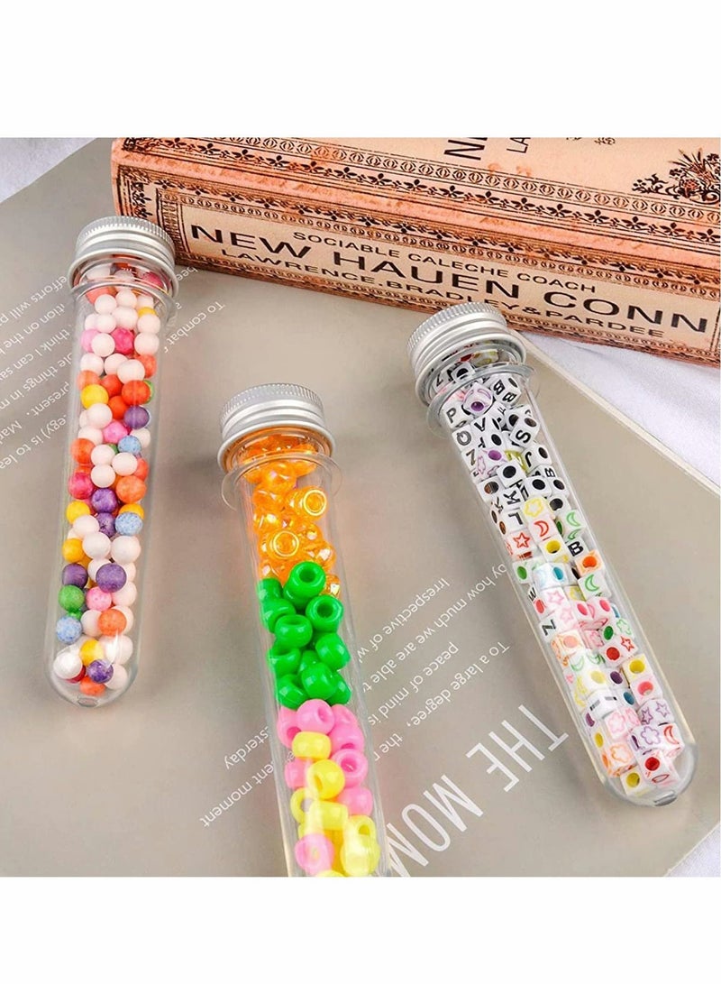 Y&D Clear Plastic Test Tubes, 25 Pcs 31x140mm(40ml) Tubes with Screw Caps  - Image 3
