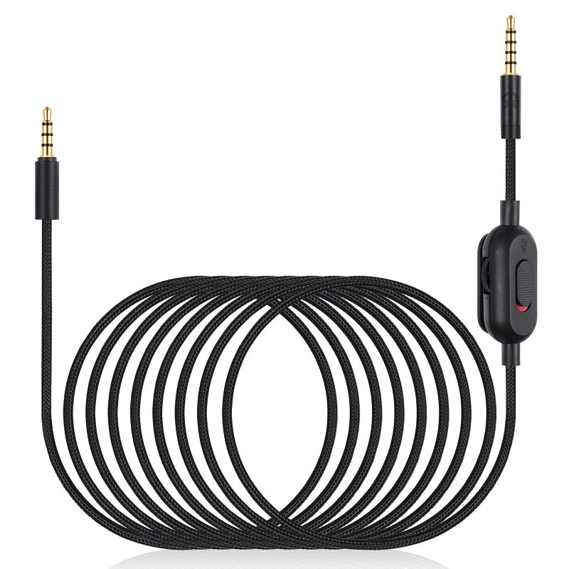 weishan G433 Aux Cord Compatible with Logitech Wired G233 / G Pro/G Pro X Gaming Headsets, 3.5mm(1/8") Audio Cable with Inline Mute & Volume Control, 6.6ft - Image 1