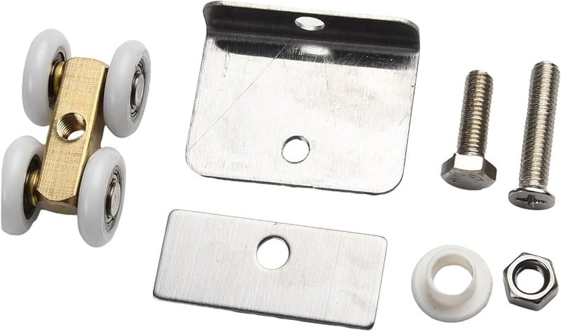 نايلون ونحاس بكرة باب دش 4 4 سم × 2 2 سم أربع عجلات زجاج منزلق دولاب بكرة - Image 4