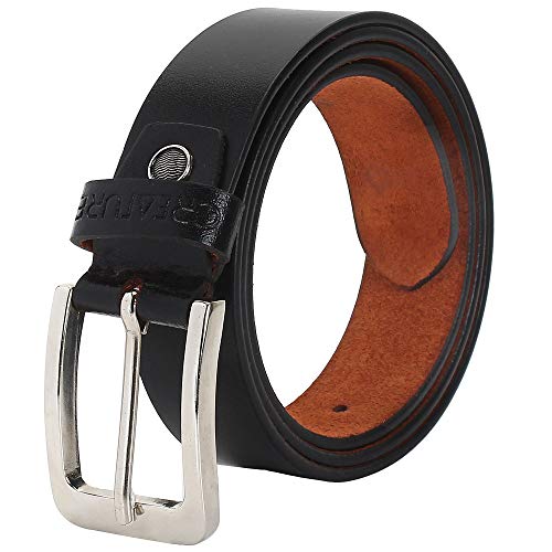 Creature Formal/Casual Black Color Genuine Leather Belts For Men (Length- 46 inches||35MM||BL-037) - Image 1