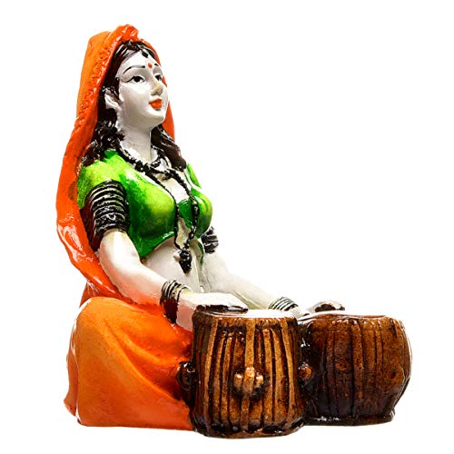 Karigaari - Ideas Hand Crafted Polyresin Green Eco Friendly Rajasthani Idol Figurine - Image 5