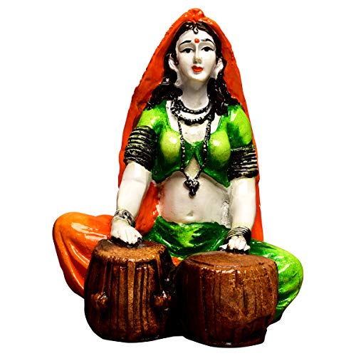 Karigaari - Ideas Hand Crafted Polyresin Green Eco Friendly Rajasthani Idol Figurine - Image 3