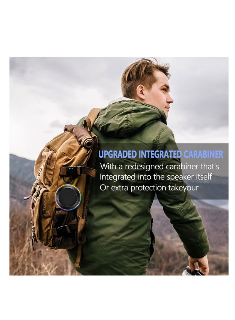 Captaintech Portable Bluetooth Speaker, Bluetooth Shower Speaker, IPX7 Waterproof Shower Speaker, 360 HD Surround Sound, with FM Radio and Built-in Microphone, Shower Radio for Party, Travel, Beach - Image 4