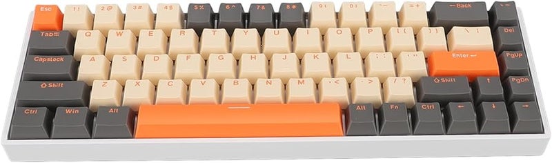 بونجاس 68 مفتاح لوحة مفاتيح ميكانيكية للألعاب بإضاءة RGB، مفتاح أحمر، نوع C سلكي، مريح، ABS - Image 4