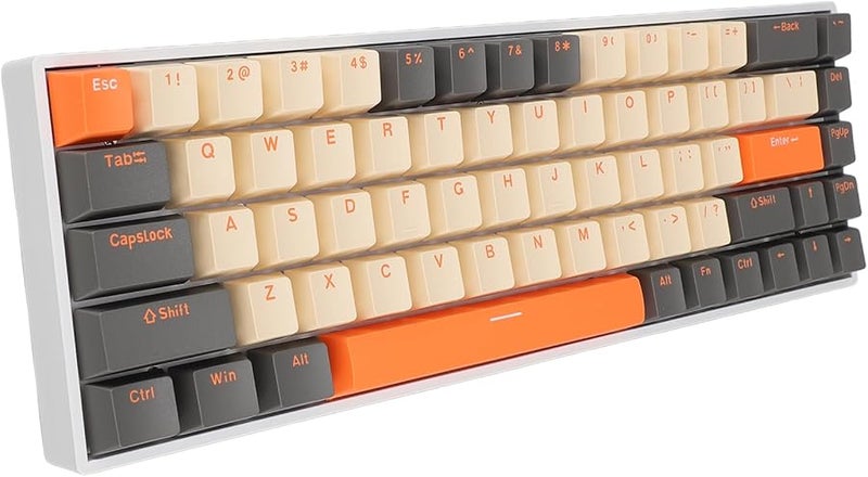 بونجاس 68 مفتاح لوحة مفاتيح ميكانيكية للألعاب بإضاءة RGB، مفتاح أحمر، نوع C سلكي، مريح، ABS - Image 3