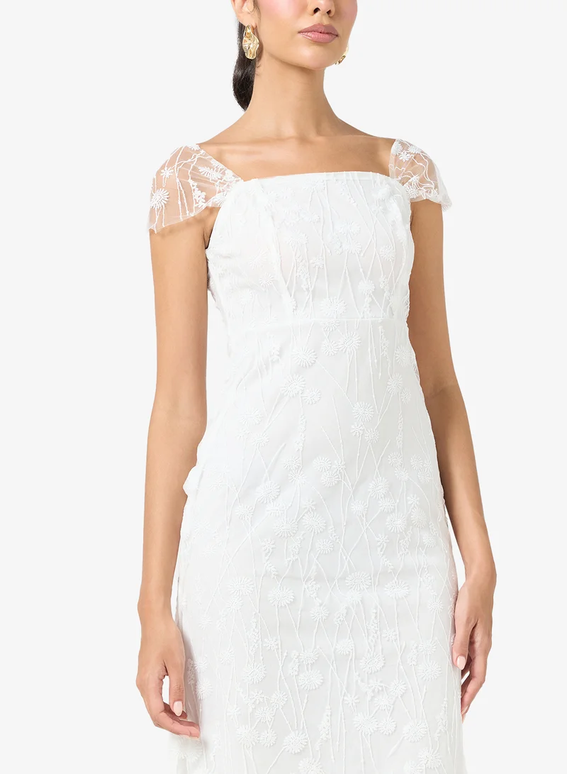 Ella Limited Edition  Off Shoulder Lace Dress for Women | Best Price UAE
