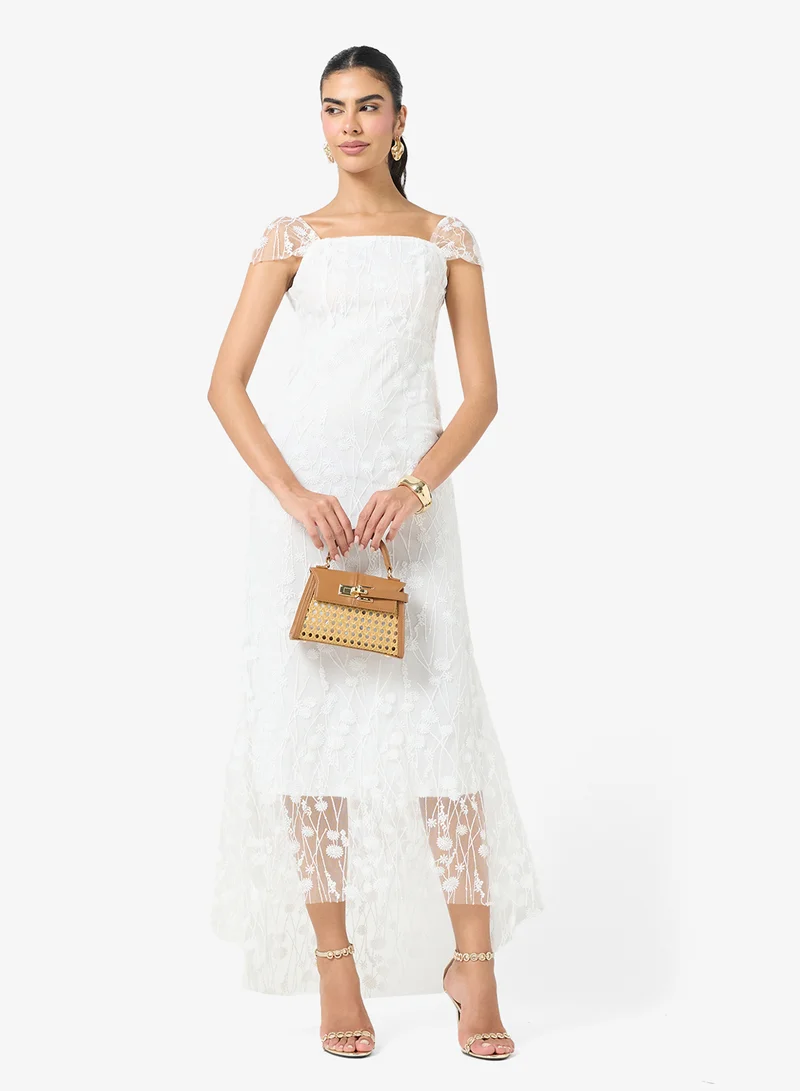Ella Limited Edition  Off Shoulder Lace Dress for Women | Best Price UAE