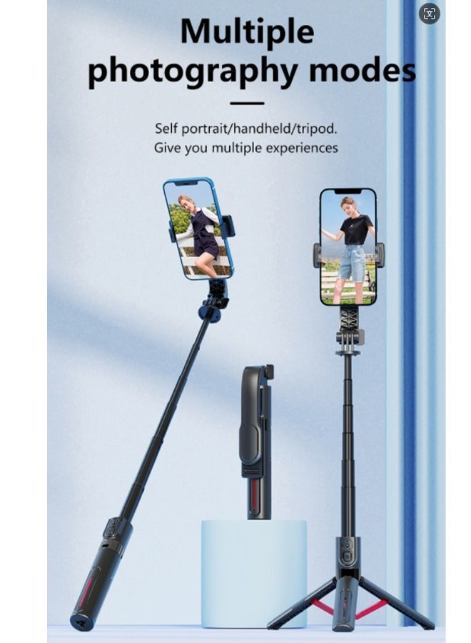 Joshberg Selfie Stick,Portable Selfie Stick Tripod,Phone Stabilizer Extendable to 90cm, 360°Rotating Multifunctional Phone Holder with Wireless Remote Control and Two LED Light Suitable for All Cell Phones - Image 2