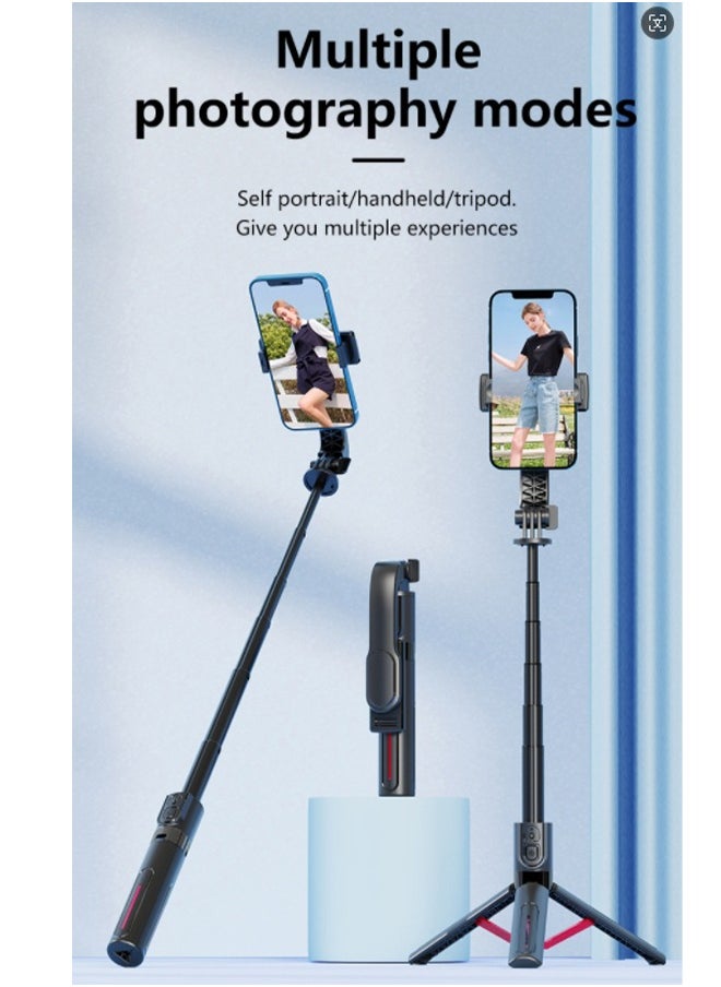 Joshberg Selfie Stick,Portable Selfie Stick Tripod,Phone Stabilizer Extendable to 90cm, 360°Rotating Multifunctional Phone Holder with Wireless Remote Control and Two LED Light Suitable for All Cell Phones  - Image 1