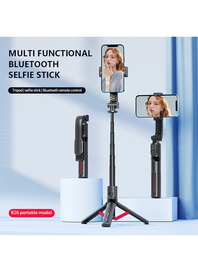 Joshberg - Selfie Stick,Portable Selfie Stick Tripod,Phone Stabilizer Extendable to 90cm, 360°Rotating Multifunctional Phone Holder with Wireless Remote Control and Two LED Light Suitable for All Cell Phones - Image 1