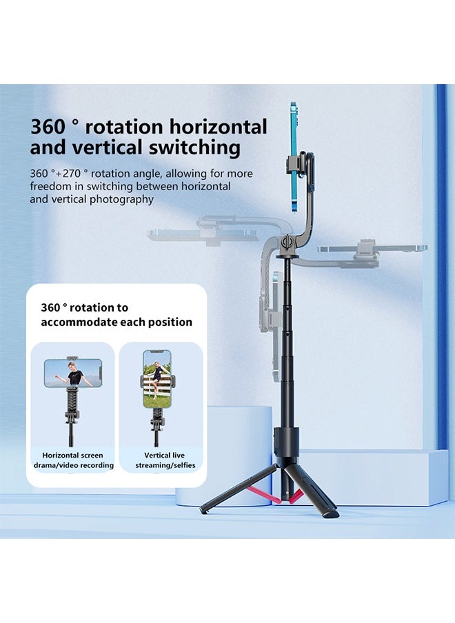 Joshberg Selfie Stick,Portable Selfie Stick Tripod,Phone Stabilizer Extendable to 90cm, 360°Rotating Multifunctional Phone Holder with Wireless Remote Control and Two LED Light Suitable for All Cell Phones  - Image 3