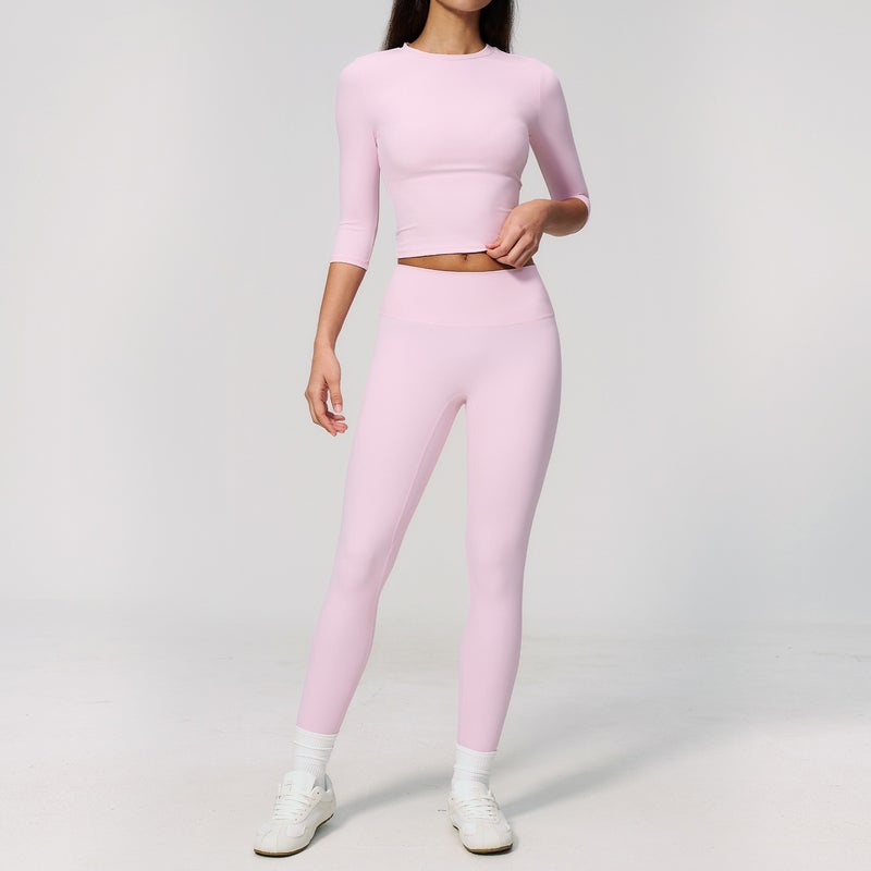 Zexin Innovative Brushed Yoga Set for Women - High-Strength Outdoor Fitness Tight-Fit Quick-Dry Suit