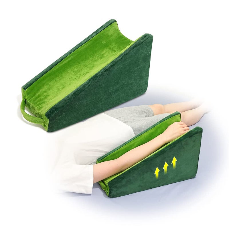 Zelen Arm Wedge Elevation Pillow Post Surgery Wrist Arm Tunnel Pillow Elevating Arm Support Elbow Pillow for Sleeping Adults Arm Rest Foam Medical Wedge Pillow Elevated Broken Arm Elevator