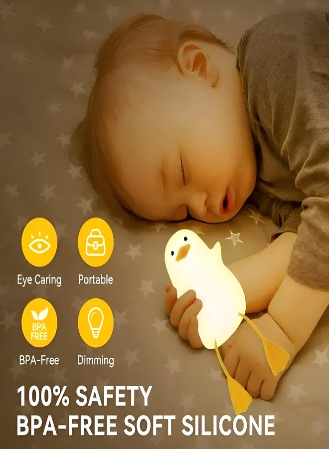 GAMIZMO Night Lamp for Bedroom, Cute Lamp, Night Lamp for Kids, Silicone Lamp, Cute Night Lamp, Birthday Gifts, Lamp for Kids, Light Lamp, Diwali Christmas Light, Rechargeable (Duck) - Image 4