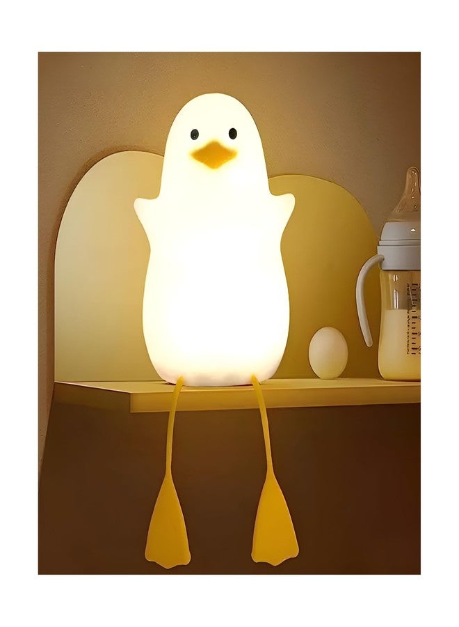 GAMIZMO Night Lamp for Bedroom, Cute Lamp, Night Lamp for Kids, Silicone Lamp, Cute Night Lamp, Birthday Gifts, Lamp for Kids, Light Lamp, Diwali Christmas Light, Rechargeable (Duck) - Image 1