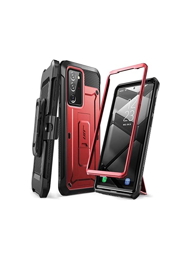SupCase - SUPCASE Unicorn Beetle Pro Series Case for Samsung Galaxy Note 20 Ultra (2020 Release), Full-Body Rugged Holster & Kickstand Without Built-In Screen Protector (Metallic Red) - Image 1