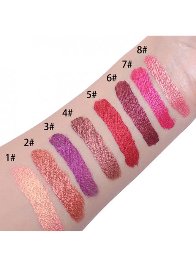 klarako Matte Metallic Lip Gloss Long Lasting Waterproof Strong Pigmented Not Stick Cup  Shimmer Liquid Lipstick Makeup for Women - Image 5
