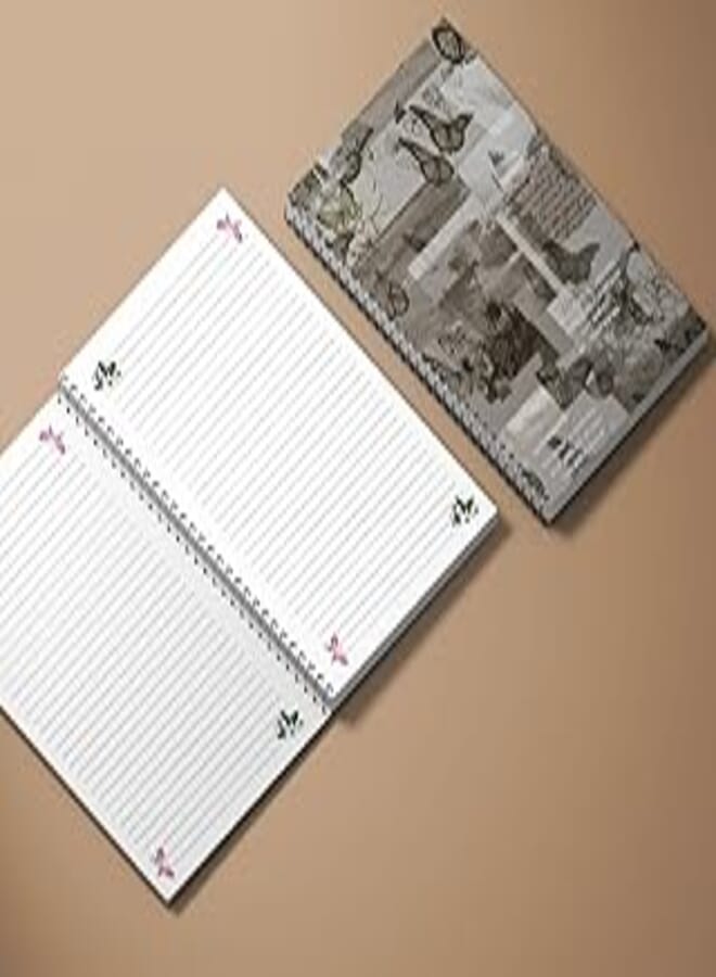Premium Notebook - 100 Page, 15 x 8in - Brown Butterflies, 15X20cm