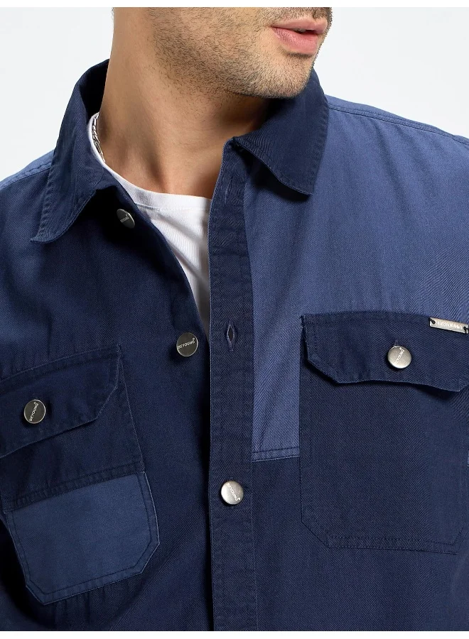 بيونغ جاكيت جينز كحلي للرجال