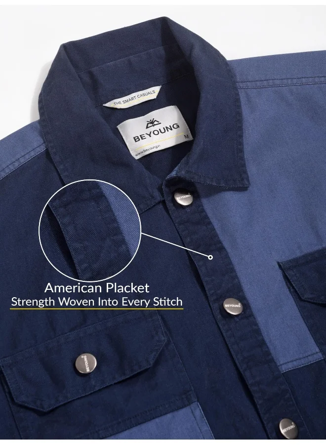 بيونغ جاكيت جينز كحلي للرجال