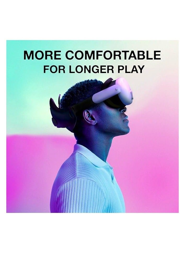 بروماس غطاء وسادة وجه من السيليكون من Promass VR لملحقات سماعات الرأس Quest 3، قناع وسادة وجه VR لسماعات الرأس Quest 3 (أسود) - Image 5