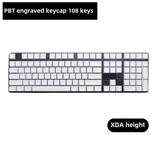 White PBT XDA Keycap Set 108pcs Cherry Profile XDA height-white engraved-not keyboard - pzsku/ZF56029F7C20C3C1B41D3Z/45/1746223550/fbfd7e46-62c9-49f4-ba1c-feceb7b20f18