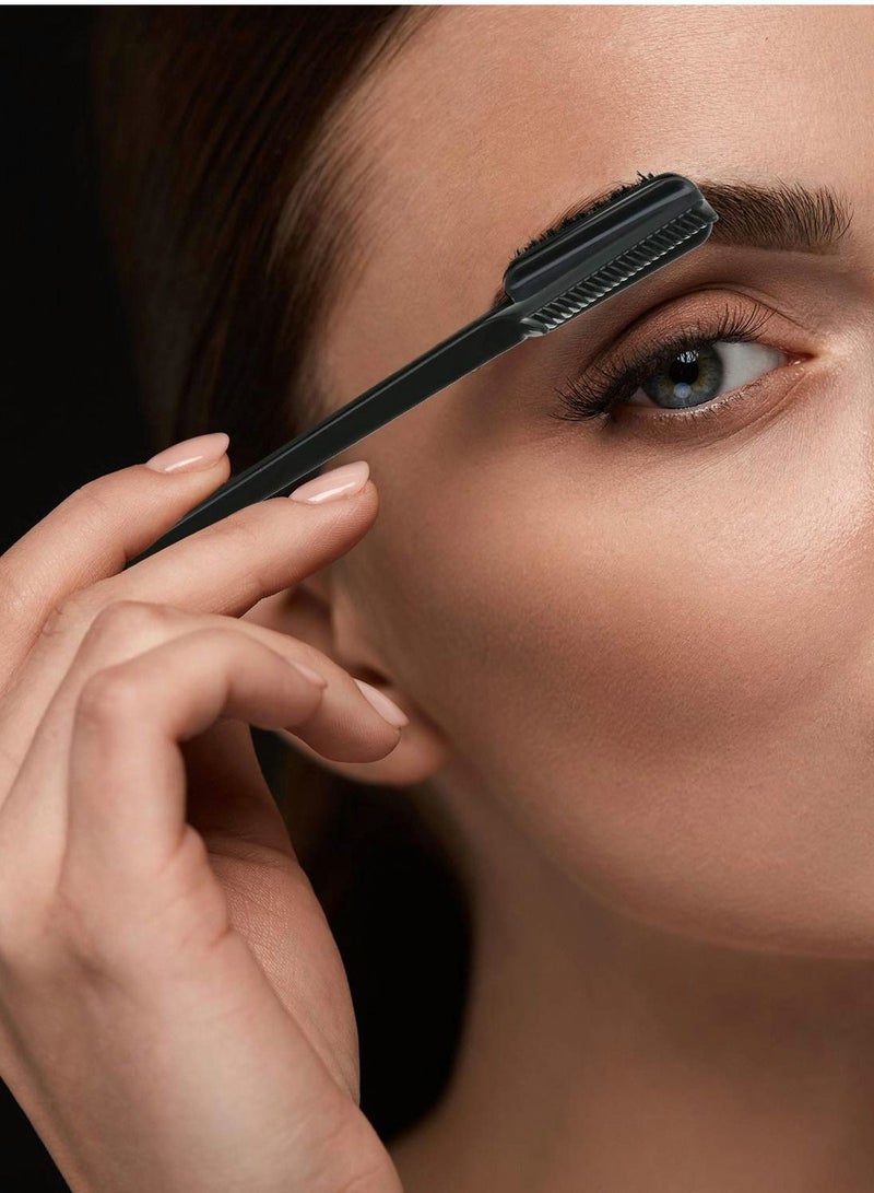 Excefore Hair Edge Brush with Rat Tail Comb, 6 Pcs Eyelash Comb Edge Control Brush - Image 3