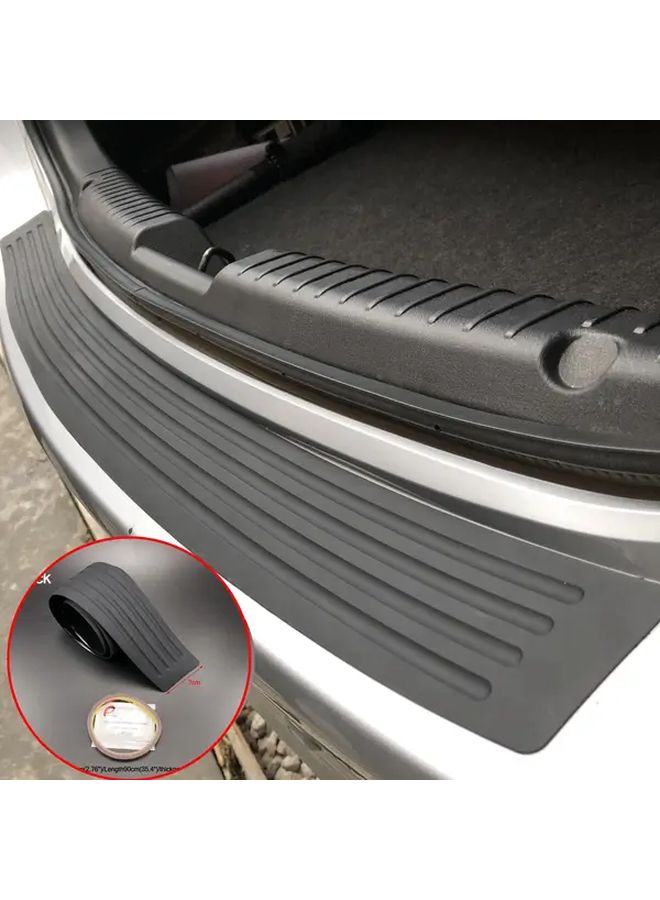 1pc Universal Fit PVC Trunk Protection Bar Anti Collision Rear Bumper Guard - Image 1