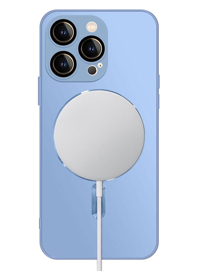 CATANES iphone 13 Pro Max Case and Cover With MagSafe Built-in High-Grade TPU Material Sky Blue - Image 3
