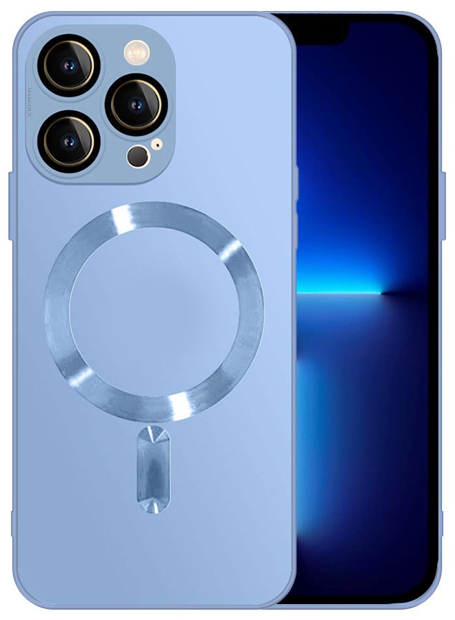 CATANES iphone 13 Pro Max Case and Cover With MagSafe Built-in High-Grade TPU Material Sky Blue - Image 2