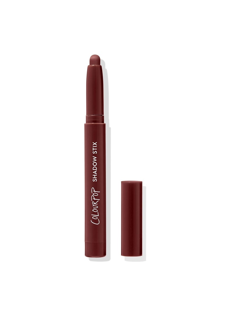 COLOURPOP ColourPop Shadow Stix - Cream Eyeshadow Stick with Long-Lasting Color - Multi-Use Cream Makeup with a Built-In Sharpener & Precise Tip for Easy Application - Plum Tart (0.05 oz) 
