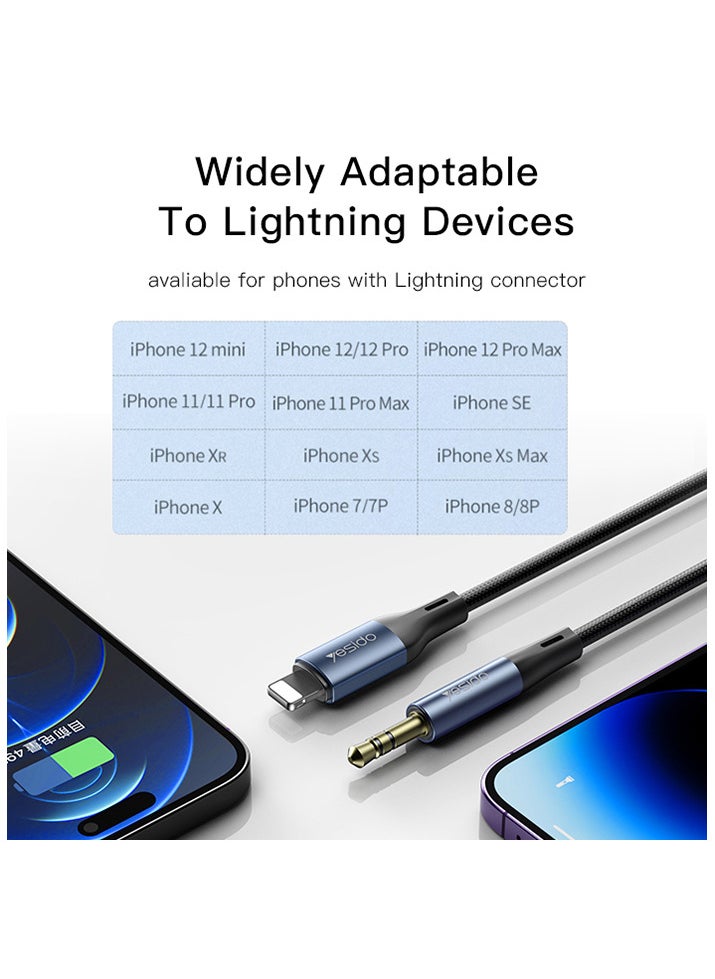 Yesido YAU35 Lightning to 3.5mm Aux Audio Adapter Cable  - Image 3