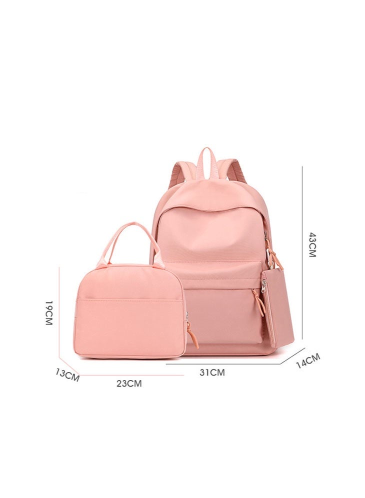 Cinnamon backpack pencil case lunch bag three-piece suit men and women leisure sports travel backpack student school backpack - Image 2