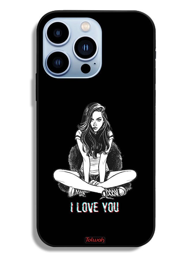 Tolwak Apple iPhone 13 Pro Protective Case I Love You Art - Image 2