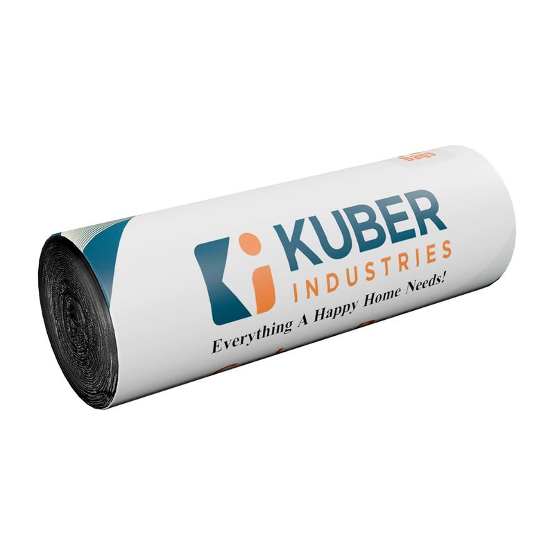 Kuber Industries Kuber Industries Small Eco Friendly Dustbin Bags 30 Pcs Leakproof Odour Free Strong Garbage Bags For Trash And Waste Dustbin Covers For Home And Office 19 x 17 Inches Black  - Image 1
