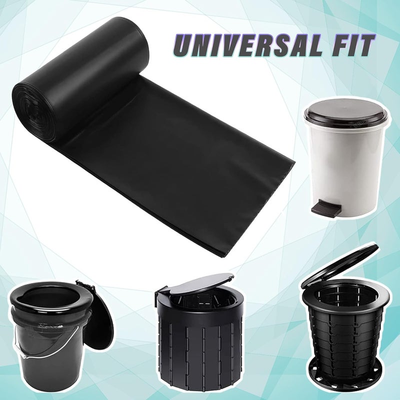 Kuber Industries Kuber Industries Small Eco Friendly Dustbin Bags 30 Pcs Leakproof Odour Free Strong Garbage Bags For Trash And Waste Dustbin Covers For Home And Office 19 x 17 Inches Black  - Image 2