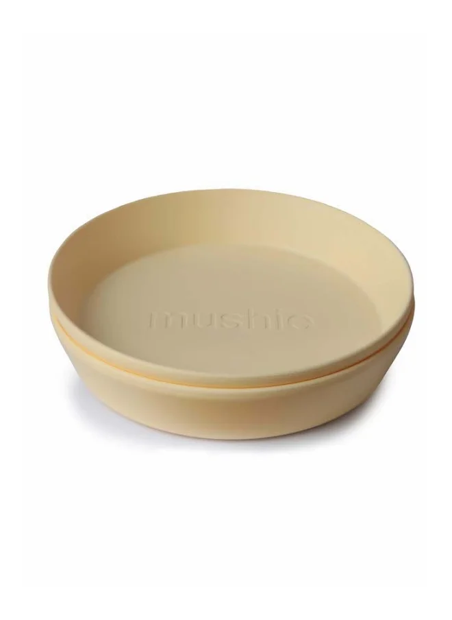 mushie Dinner Plate Round Pale Daffodil