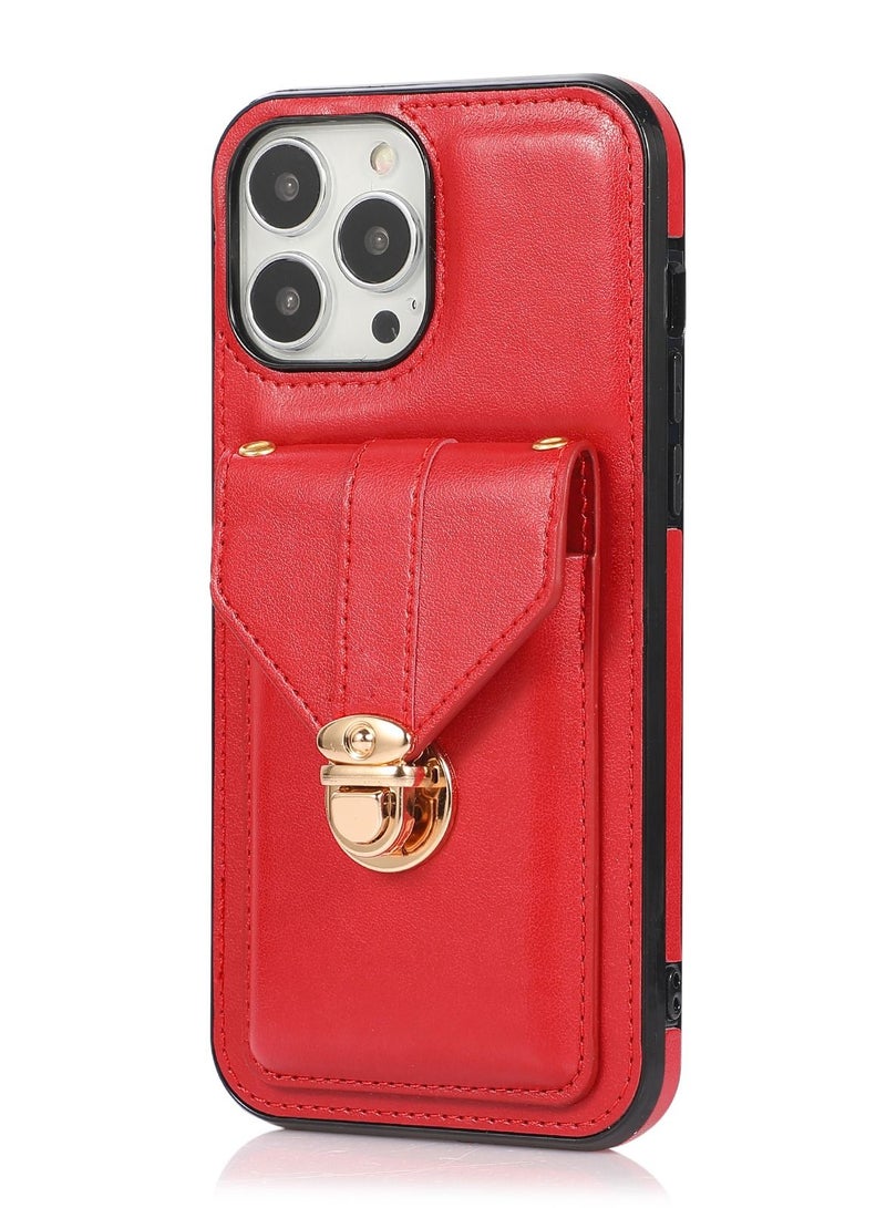 Suteni Back Cover Leather Card Slots Phone Case for iPhone - Image 1