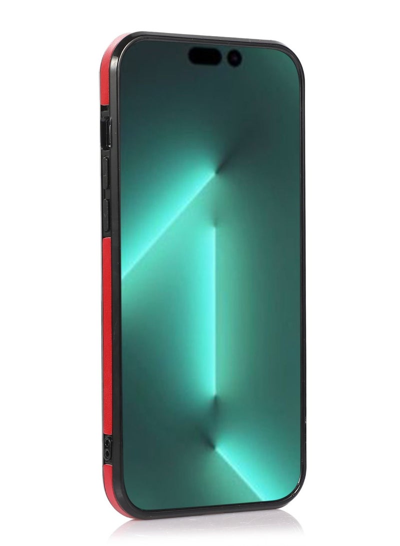 Suteni Back Cover Leather Card Slots Phone Case for iPhone - Image 2